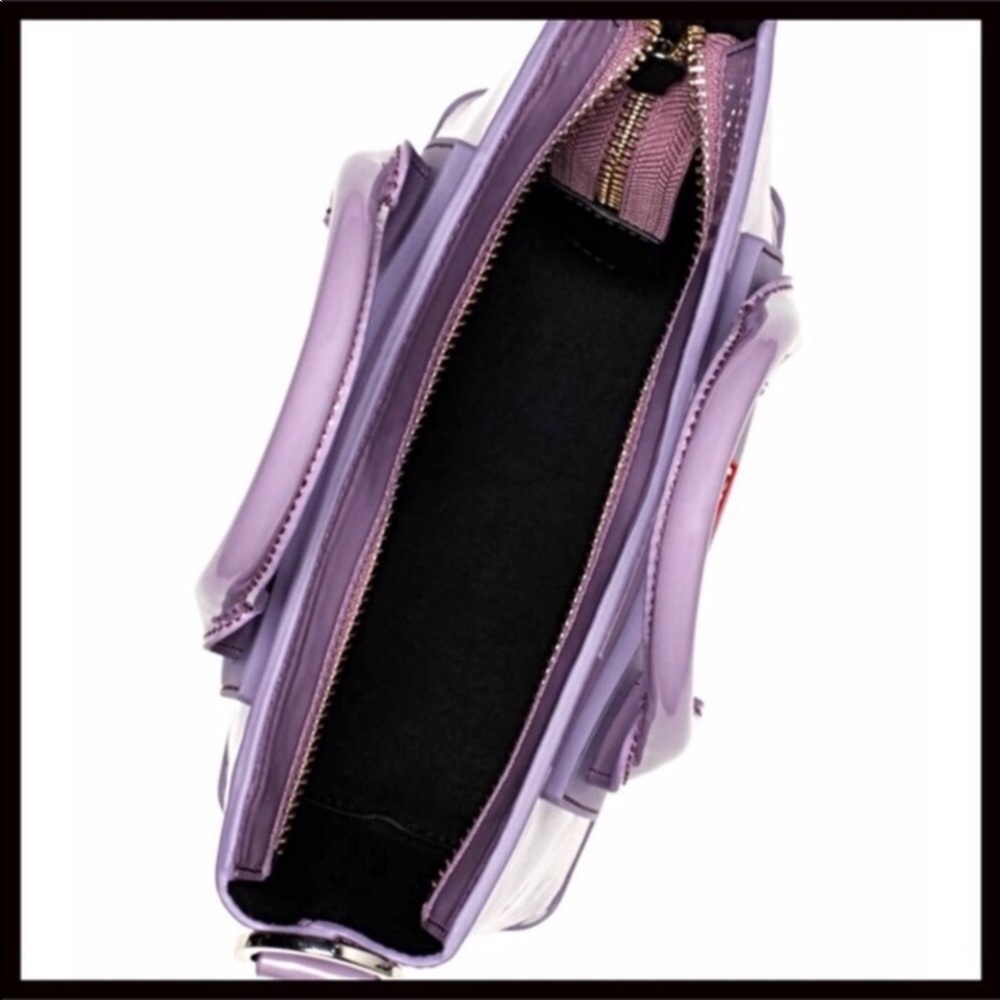 HUNTER PATENT LEATHER MINI TOTE CROSSBODY BAG A2C - Picture 6 of 8